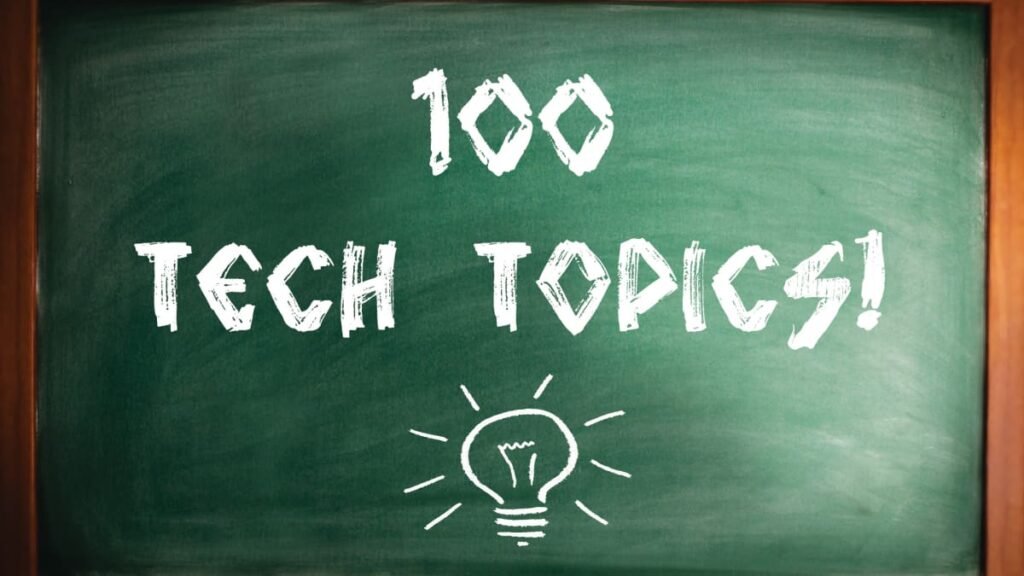 100 technology topics for research paper